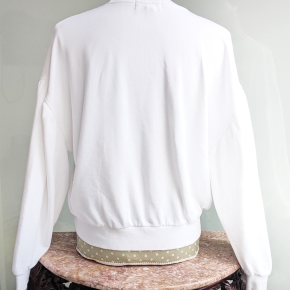 TOUCH Alyssa Milano Winnipeg Jets Crop Sweatshirt - Picture 3 of 7